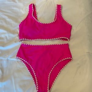 Pink Bikini Medium Mid Rise bottoms